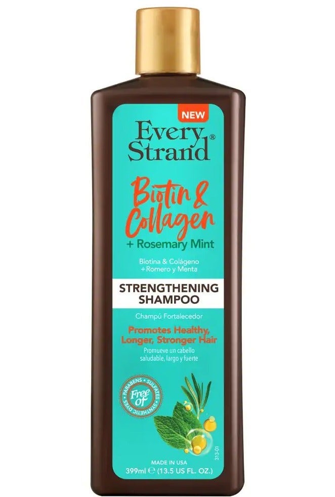 إيفري ستراند بلسم وشامبو مقوي بخلاصة البيوتين والكولاجين وإكليل الجبل والنعناع، ​​399 مل - Image 3